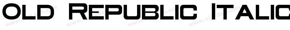 Old Republic Italic字体转换